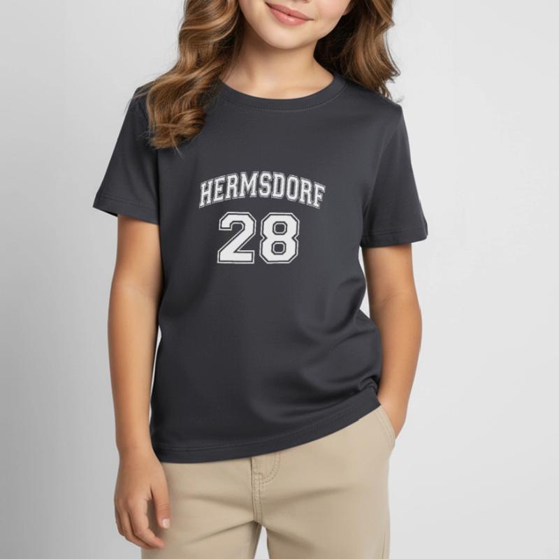 HERMSDORF 28 Nostalgia Design Berlin District Zip Code Kids' T-Shirt