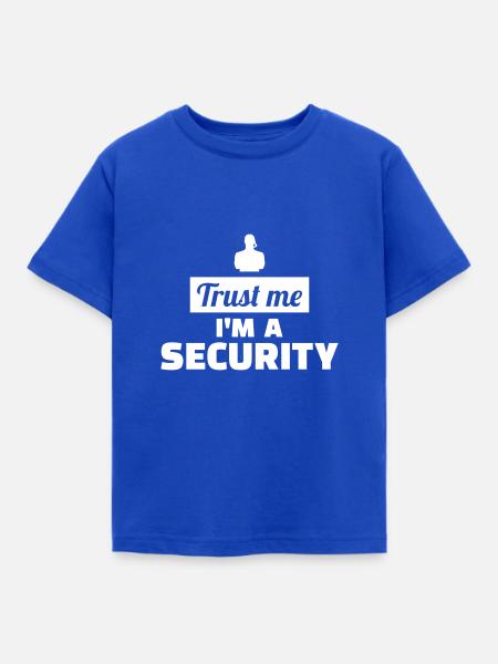 Security - Kinder T-Shirt - Royalblau