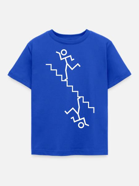 stair way - Kinder T-Shirt - Royalblau