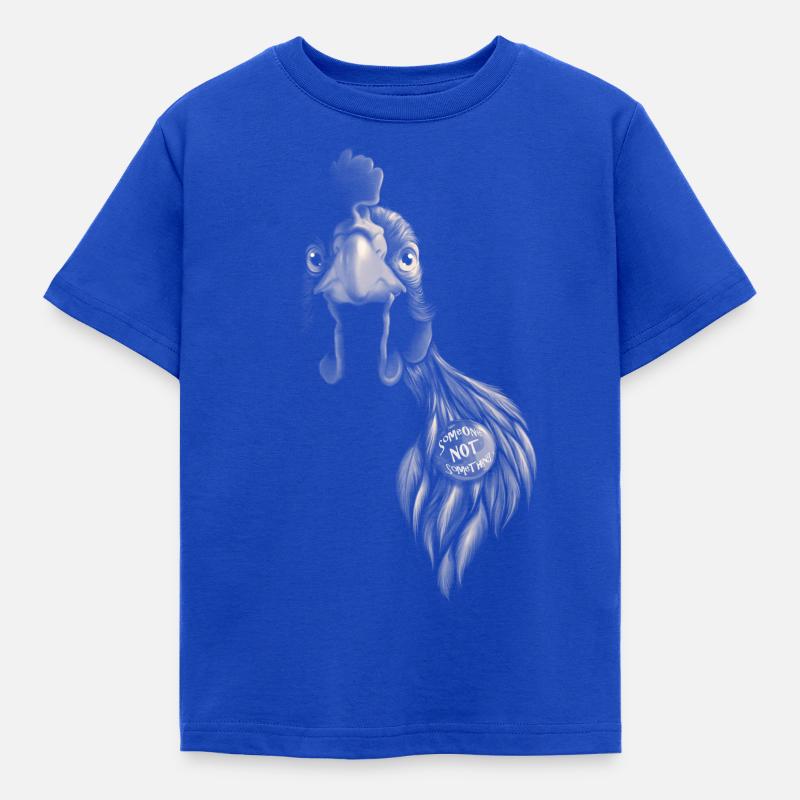 Someone NOT something - Kinder T-Shirt - Royalblau