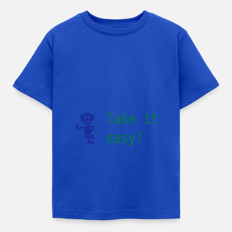 lustiger Comicstyle - Kinder T-Shirt - Royalblau