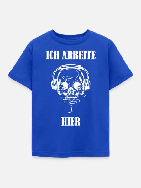 DJ - Kinder T-Shirt - Royalblau