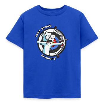 Crazy about Archery - Kids' T-Shirt - royal blue - Front - AI Model Kid Female (0cm)