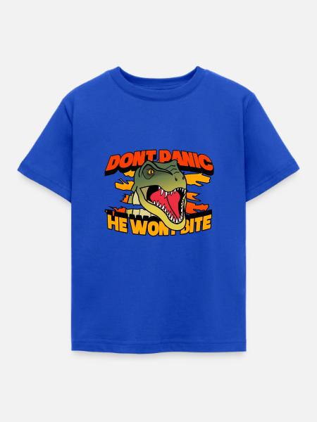 Dinosaur Pet - Kinder T-Shirt - Royalblau