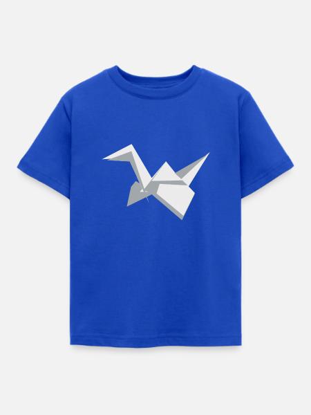 Origami - Kinder T-Shirt - Royalblau