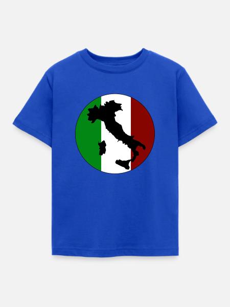 Italien - Kinder T-Shirt - Royalblau