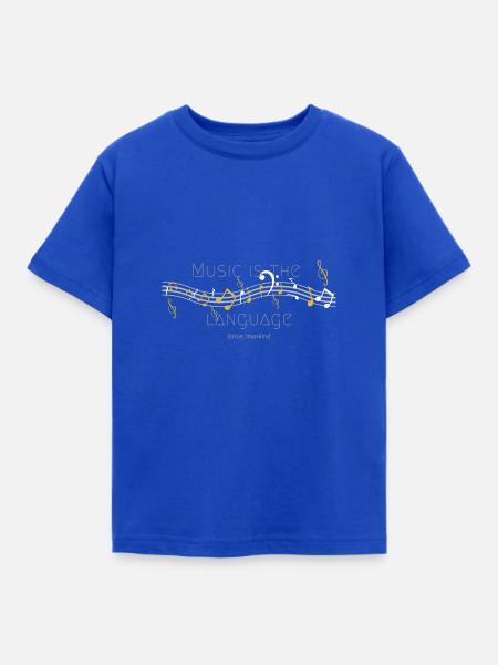 Musik - Kinder T-Shirt - Royalblau