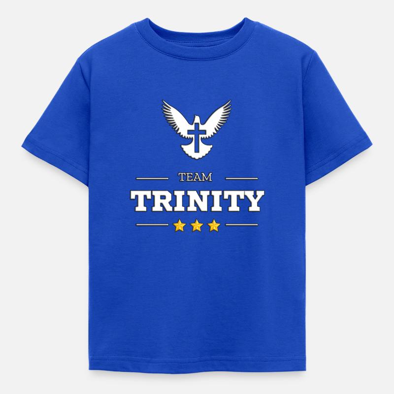 TEAM TRINITY - Kinder T-Shirt - Royalblau