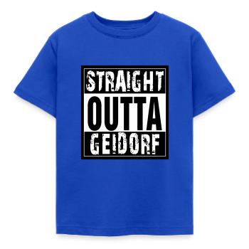 Tout droit sorti geidorf - T-shirt Enfant - bleu royal - Devant - AI Model Kid Female (0cm)