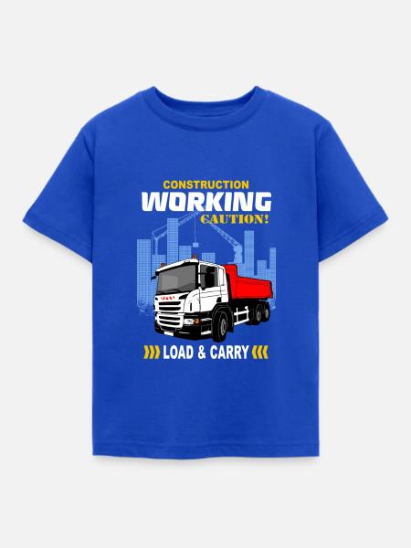 Kipplaster - LKW - Truck - Laster - Kinder T-Shirt - Royalblau