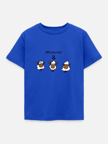 Mittelschaf - Kinder T-Shirt - Royalblau