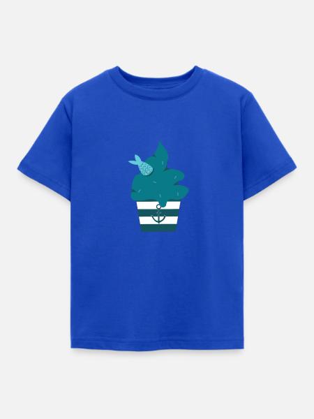 Muffin Fisch - Kinder T-Shirt - Royalblau