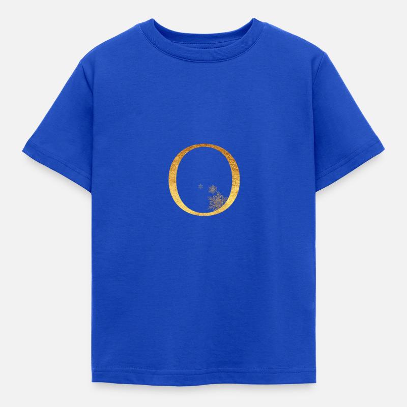 Anfangsbuchstabe O - Kinder T-Shirt - Royalblau