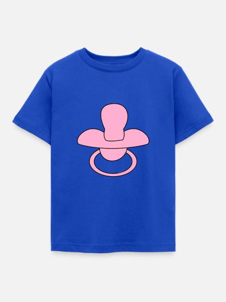 Schnuller - Kinder T-Shirt - Royalblau