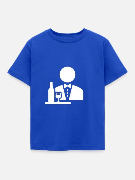 Kellner Beruf - Kinder T-Shirt - Royalblau
