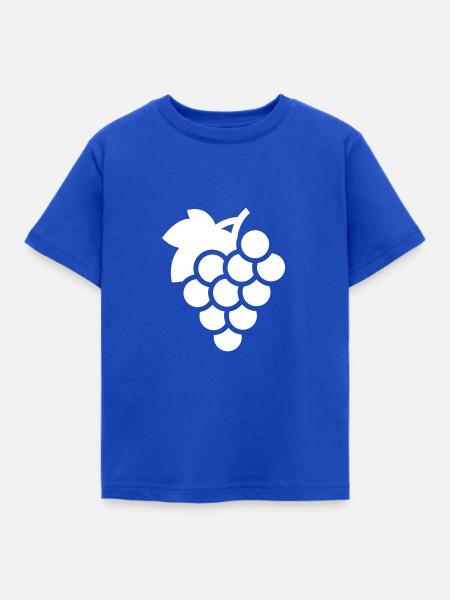Trauben - Kinder T-Shirt - Royalblau