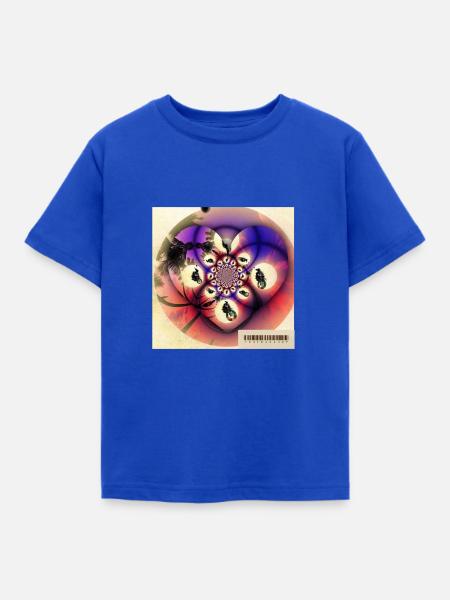 70's Moped/Motorroller - Kinder T-Shirt - Royalblau