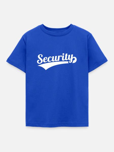 Security - Kinder T-Shirt - Royalblau