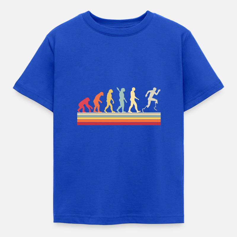 Évolution du Para Running - T-shirt Enfant - bleu royal
