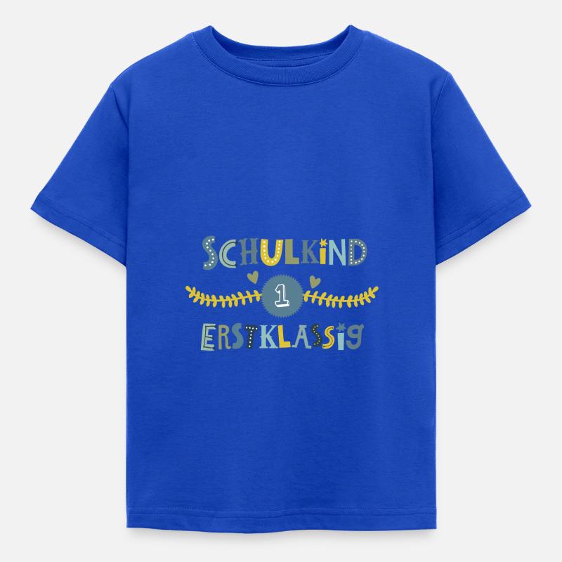 Schulkind Erstklassig - Kinder T-Shirt - Royalblau