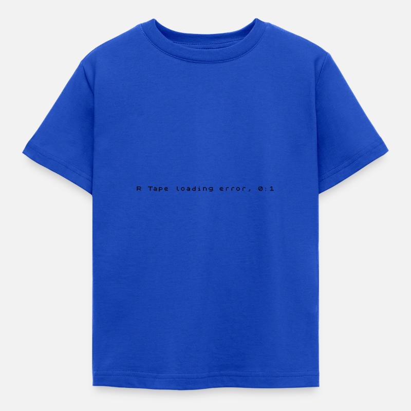 R Tape Loading Error - ZX Spectrum Error Message - Kids' T-Shirt - royal blue