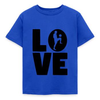 football - T-shirt Enfant - bleu royal - Devant - AI Model Kid Female (0cm)