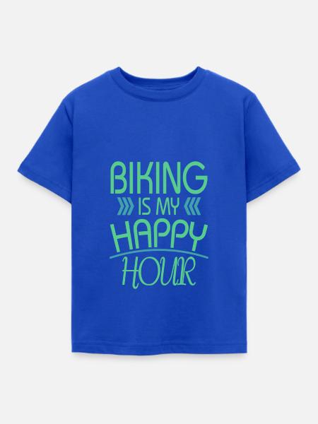 Fahrrad - Kinder T-Shirt - Royalblau