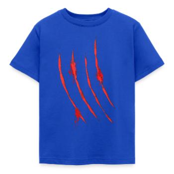 Griffes sanglantes gratte de Monster Claw 3 - T-shirt Enfant - bleu royal - Devant - AI Model Kid Female (0cm)
