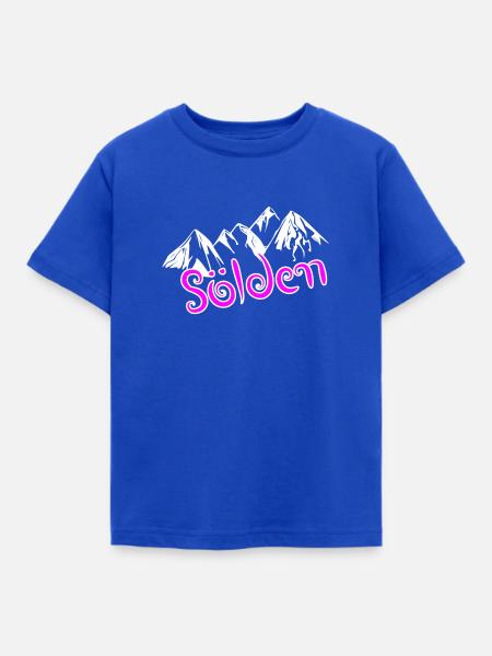 Sölden - Kinder T-Shirt - Royalblau