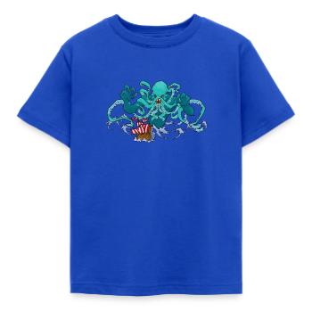Cthulhu Awakens! - Kids' T-Shirt - royal blue - Front - AI Model Kid Female (0cm)