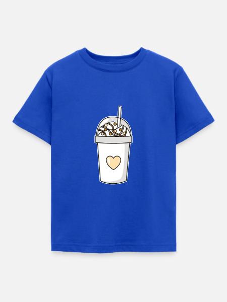 Vanille Milchshake - Kinder T-Shirt - Royalblau