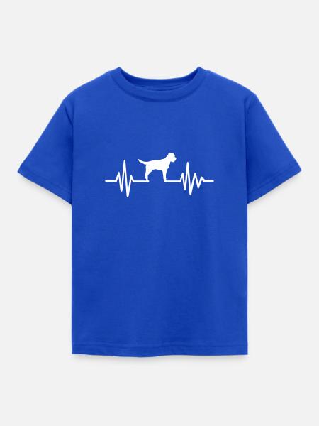Border Terrier - Kinder T-Shirt - Royalblau