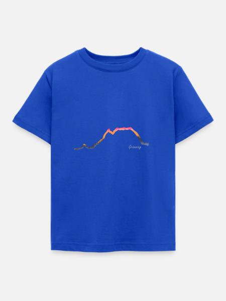 Grimming sunrise - Kinder T-Shirt - Royalblau