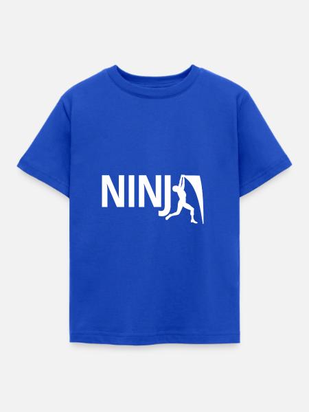 Ninja Warrior - Kinder T-Shirt - Royalblau