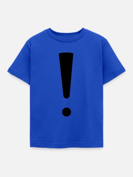 Ausrufezeichen - Kinder T-Shirt - Royalblau