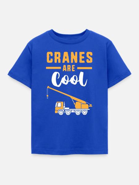 Kranführer Kran - Kinder T-Shirt - Royalblau