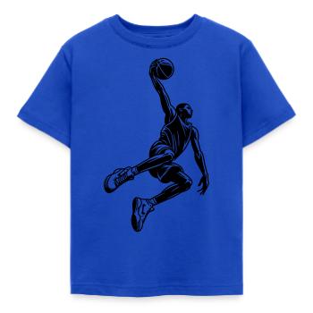 Basketball Dunking - Kids' T-Shirt - royal blue - Front - AI Model Kid Female (0cm)