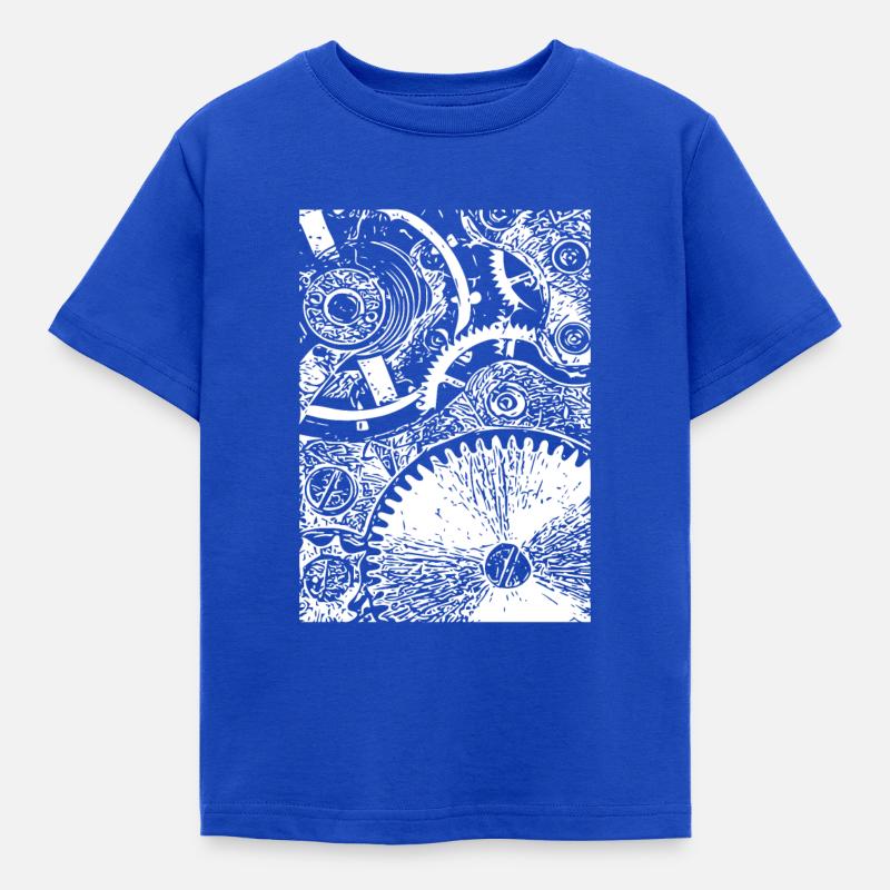 Clockwork white - Kids' T-Shirt - royal blue