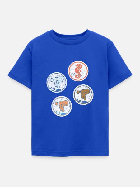 Schwimmabzeichen Seepferdchen Freischwimmer - Kinder T-Shirt - Royalblau