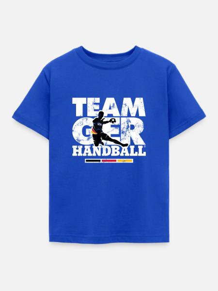 HANDBALL EM TEAM GERMANY - Kinder T-Shirt - Royalblau