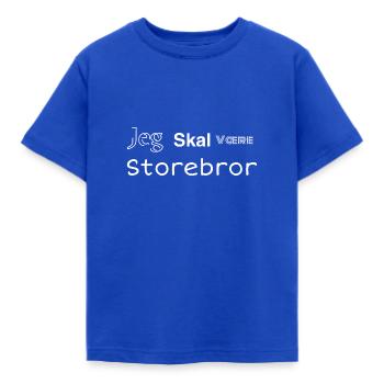 JEG SKAL VÆRE STOREBROR - Børne-T-shirt - kongeblå - Foran - AI Model Kid Female (0cm)