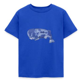 Pottwal - Kinder T-Shirt - Royalblau - Vorne - AI Model Kid Female (0cm)