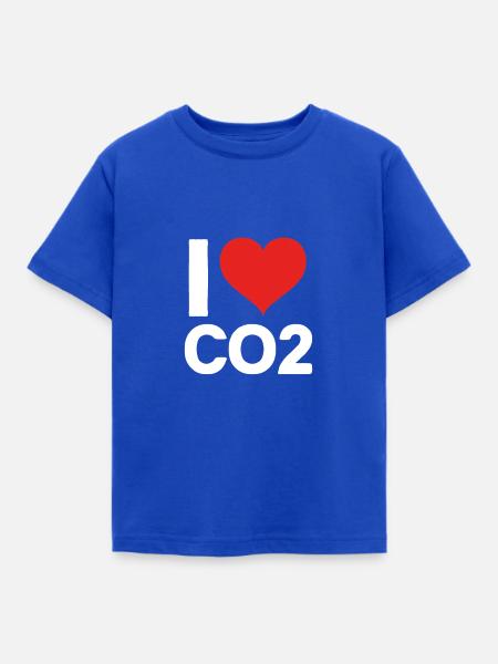 Ich liebe CO2 Klimaskeptiker Motiv - Kinder T-Shirt - Royalblau