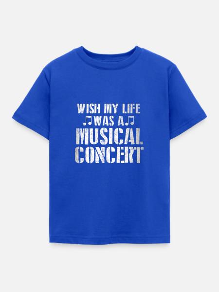 Musical Concert - Kinder T-Shirt - Royalblau