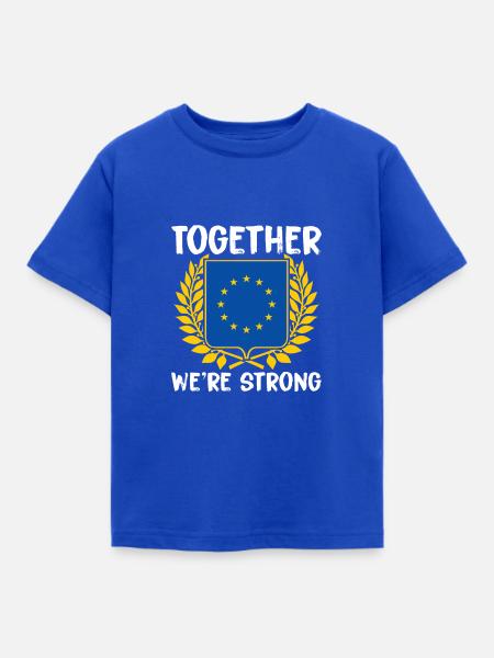 Europa - Kinder T-Shirt - Royalblau