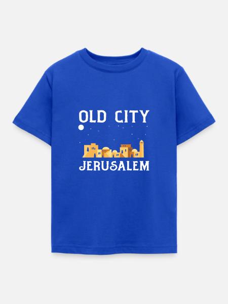 Jerusalem - Kinder T-Shirt - Royalblau