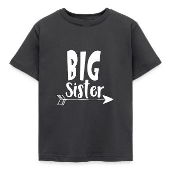 Big Sister - Kids' T-Shirt - dark grey - Front - AI Model Kid Female (0cm)