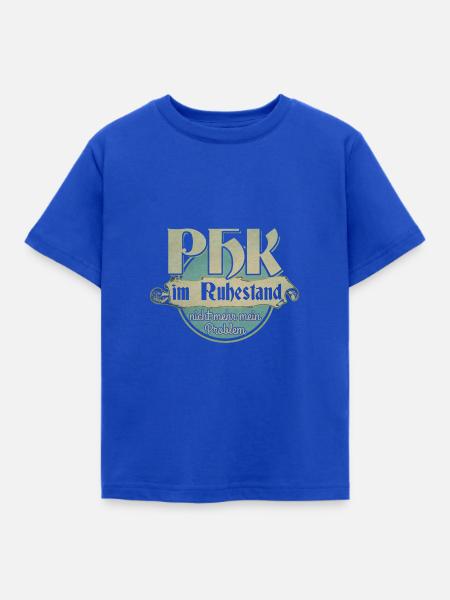 Polizeihauptkommissar Ruhestand - Kinder T-Shirt - Royalblau