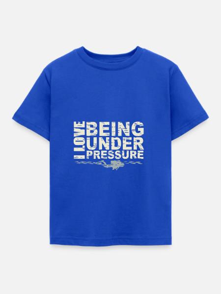 Under Pressure - Kinder T-Shirt - Royalblau