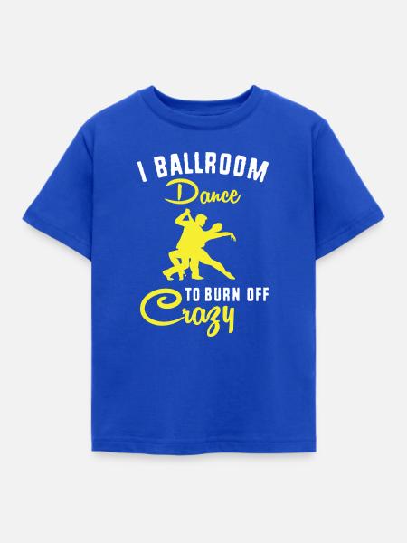 Walzer Paartanz - Kinder T-Shirt - Royalblau